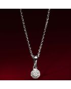 Pendentif Idylle Diamants 0.06 ct or blanc