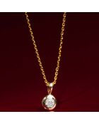 Pendentif Bombe Diamants 0.02 ct or jaune