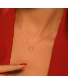Pendentif Cercle  Diamant 0.02 ct or jaune