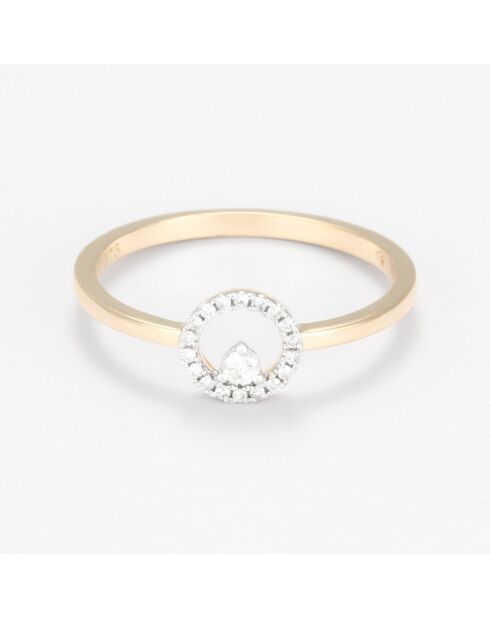 Bague Ischia Diamants 0.086 ct or jaune