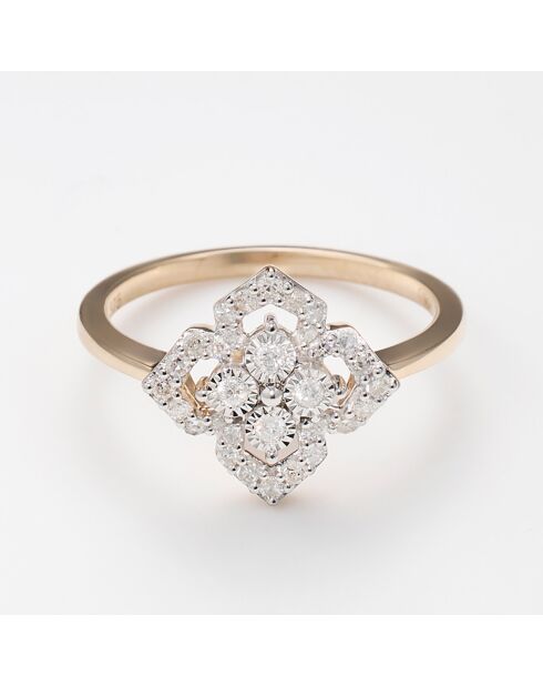 Bague Lullaby Diamants 0.22 ct or jaune