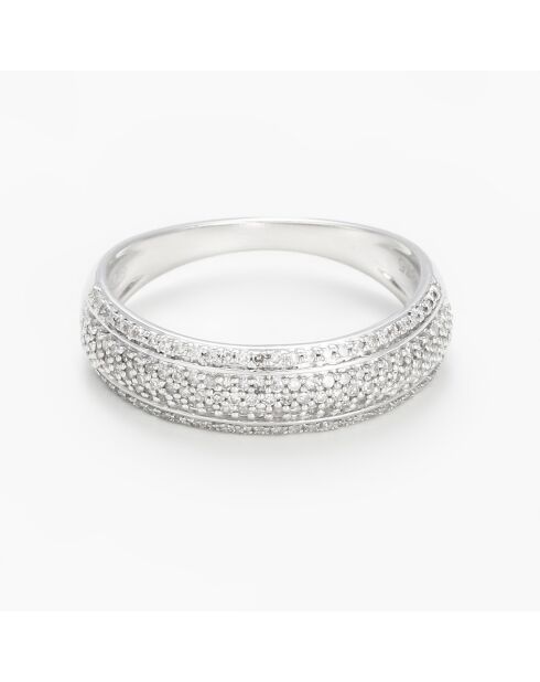 Bague Dazzling Diamants 0.27 ct or blanc