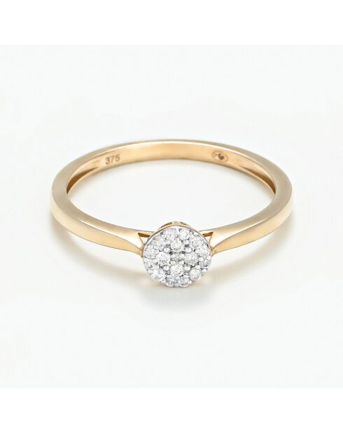 Ring Mon Unique Diamond aus 0,1-karätigem Gelbgold