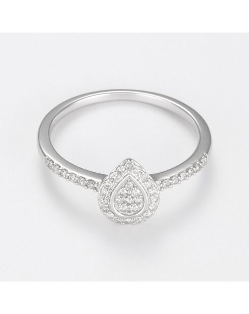 Ring Lampedusa Diamonds aus 0,2 Karat Weißgold