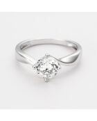 Bague Ludivine Topaze blanche 1.573 ct or blanc