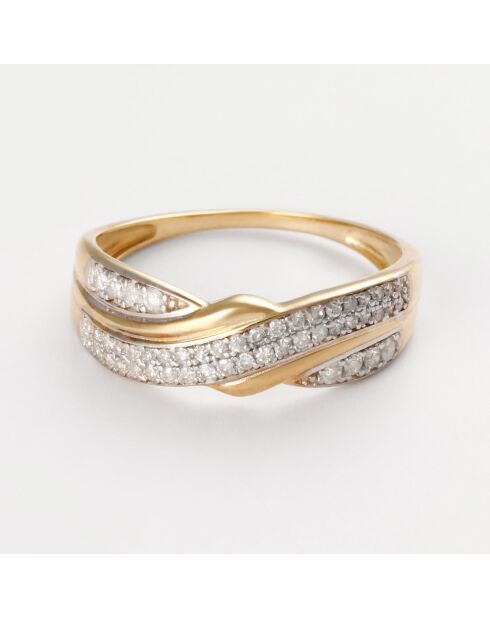 Dream Sparkle Ring Diamanten 0,243 Karat Gelbgold