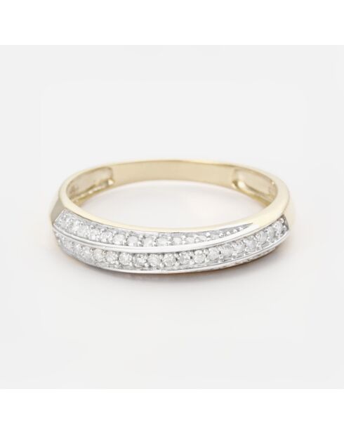Isabelle 0.236 ct geelgouden diamanten ring