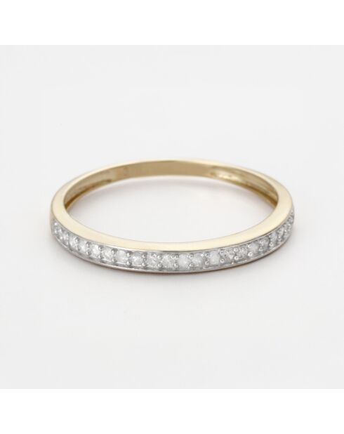 Bague Orphée Diamants 0.132 ct or jaune