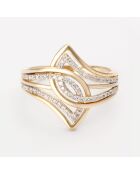 Bague Éclat de Vie Diamants 0.21 ct or jaune