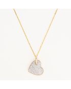 Pendentif Mon Coeur Diamants 0.61 ct or jaune