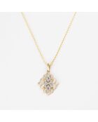 Pendentif Reflet d'Amour Diamants 0.117 ct or jaune