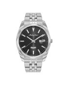 Montre Homme en Acier Mathy Day-Date argentée