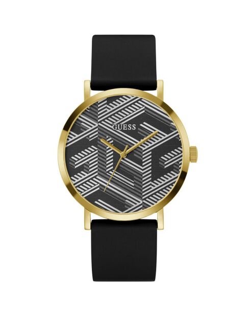 Montre Homme Bossed en Silicone noire