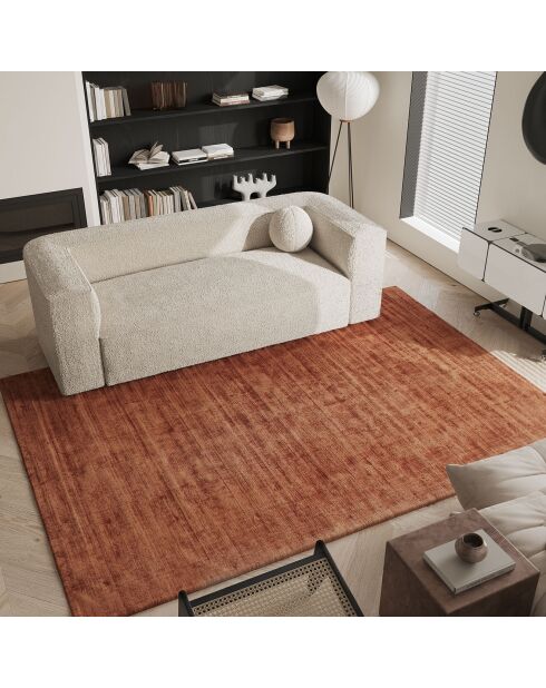 Tapis rectangulaire Nate terracotta - 200x300 cm