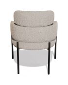 2 Chaises Lara Bouclette taupe - 60x57x79 cm