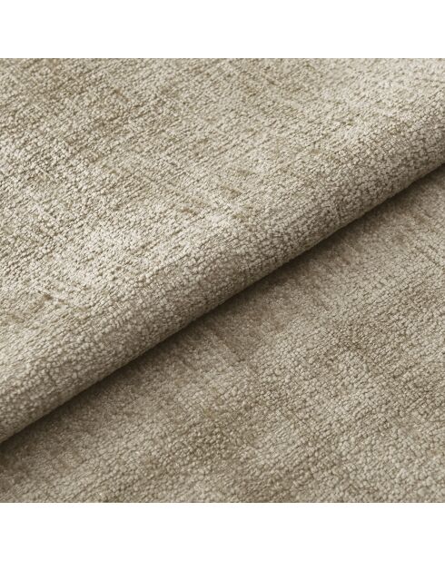 2 stoelen Lara taupe getextureerd fluweel - 60x57x79 cm