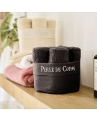 6 tovaglioli per ospiti neri - 50x30 cm