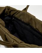 Grand sac fourre-tout rembourré Arco olive - 32x44x11 cm