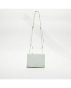 Mini sac bandoulière en Cuir nappa Intrecciato l'or des glaciers - 19x15x6 cm