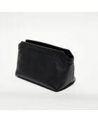 Kosmetiktasche Terrace aus Leder, 40 x 18 x 20 cm, Schwarz