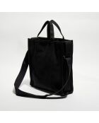 Sac cabas en toile Récupération noir - 40x36x11 cm