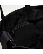 Sac cabas en toile Récupération noir - 40x36x11 cm