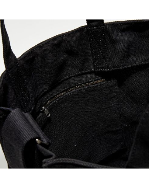 Sac cabas en toile Récupération noir - 40x36x11 cm