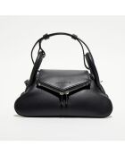 Petit sac à main Gemini en Cuir noir - 23x 11.5x11 cm