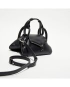 Petit sac à main Gemini en Cuir noir - 23x 11.5x11 cm