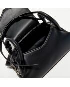 Petit sac à main Gemini en Cuir noir - 23x 11.5x11 cm