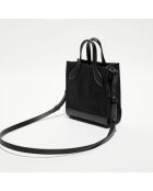 Sac à main en Cuir Bally avec logo noir - 22x18 cm