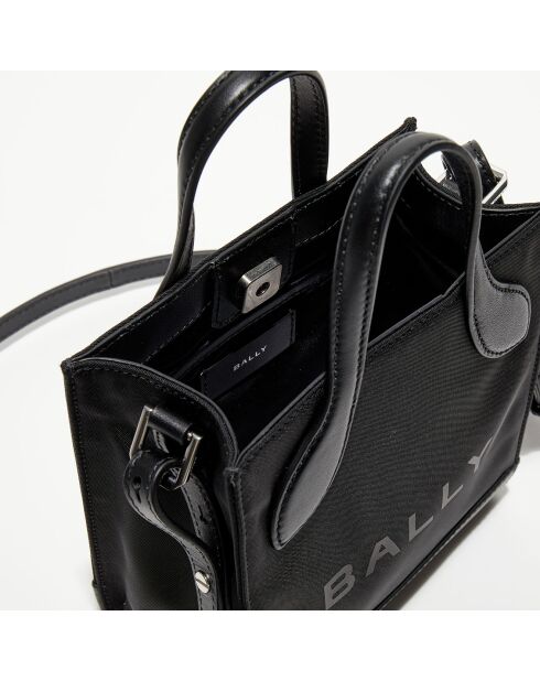 Sac à main en Cuir Bally avec logo noir - 22x18 cm