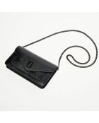 Pochette à bandoulière en Cuir The Longshot noir - 20x11x4 cm