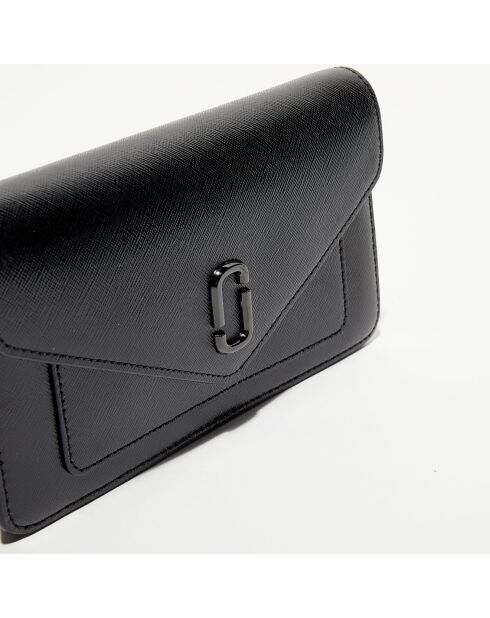 Pochette à bandoulière en Cuir The Longshot noir - 20x11x4 cm