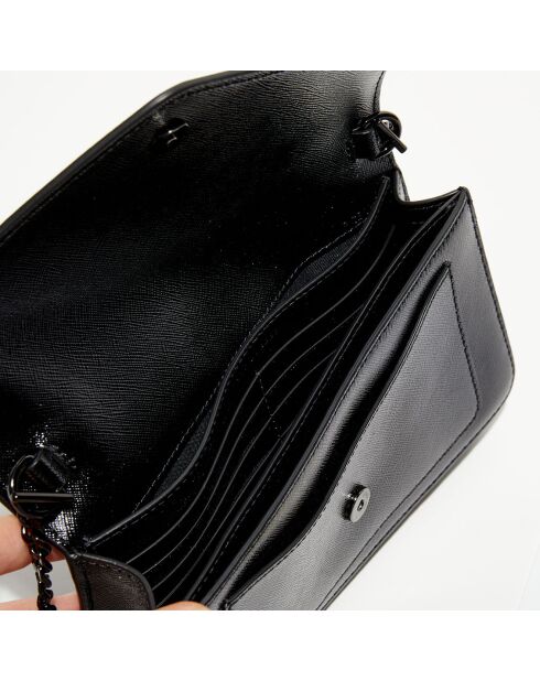 Pochette à bandoulière en Cuir The Longshot noir - 20x11x4 cm