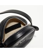 Mini sac bandoulière en Cuir Circle noir - 11x11 cm