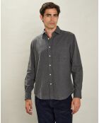 Chemise en Flanelle regular Paul charbon de bois