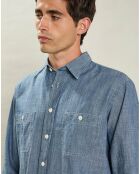 Chemise Poche indigo