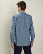 Chemise Poche indigo