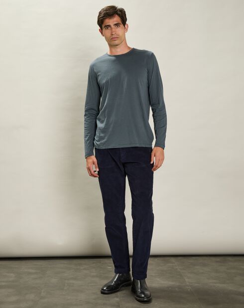 T-Shirt Équipage Léger à Manches Longues tonnerre