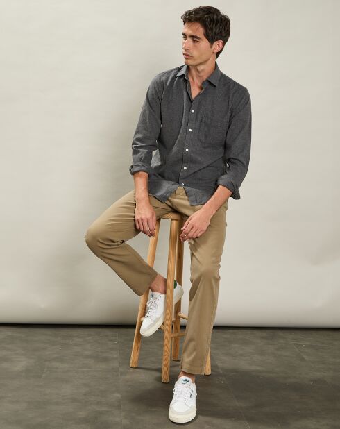 Chemise Tempête charbon de bois
