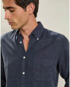 Chemise regular Pitt Pat bleu profond