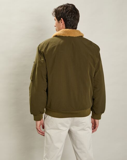 Blouson Biche olive noire
