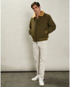 Blouson Biche olive noire