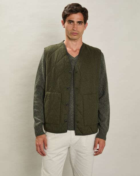 Gilet en Laine mélangée Vince armée