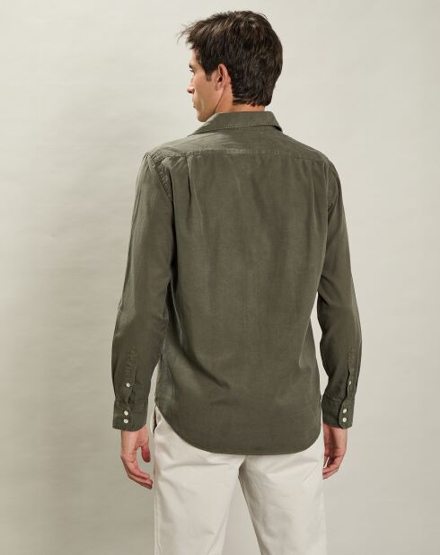 Chemise regular Paul Pat vert camo