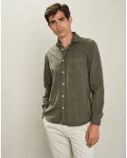 Chemise regular Paul Pat vert camo