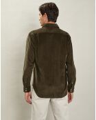 Chemise regular en Velours côtelé Paul Pat forêt