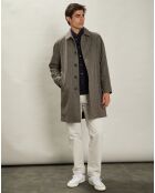 Manteau en Laine mélangée Calvin brun