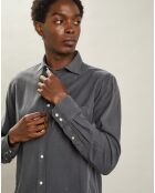 Chemise regular Paul Pat charbon de bois